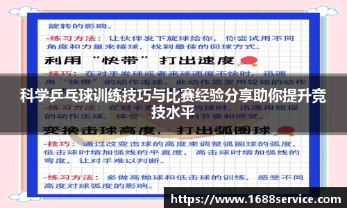 科学乒乓球训练技巧与比赛经验分享助你提升竞技水平